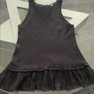 Black Sleeveless Sweater